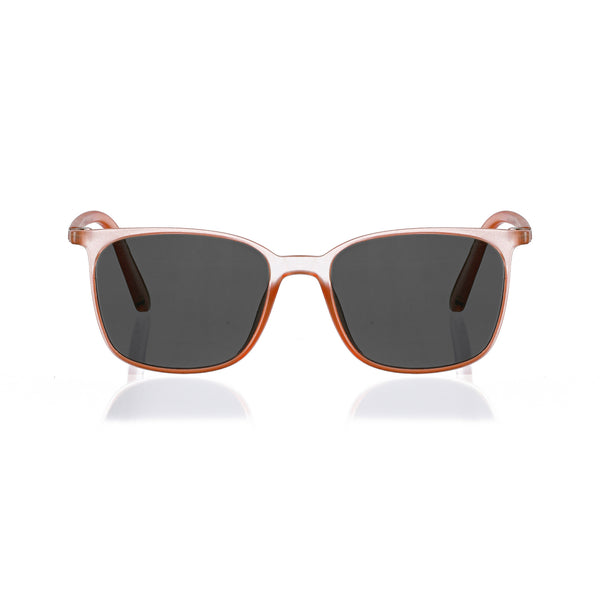 Enrico Enrico Classic Square Sunglasses (Unisex) Orange Ice