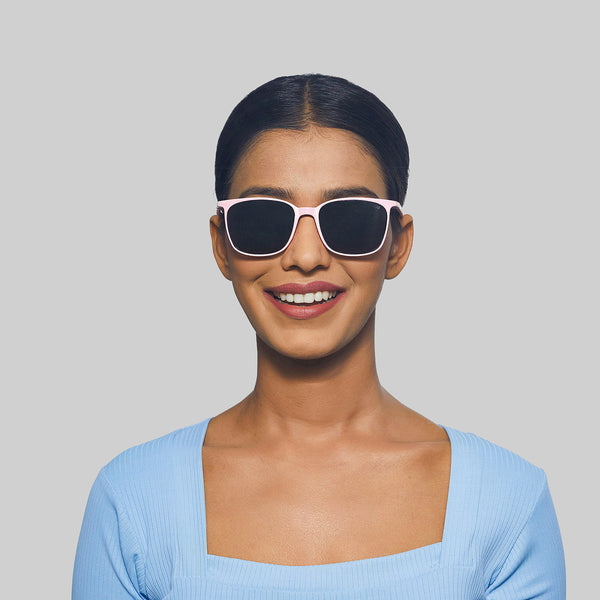 Enrico Enrico Classic Square Sunglasses (Unisex) Pink