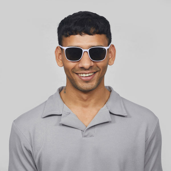 Enrico Enrico Classic Square Sunglasses (Unisex) Purple