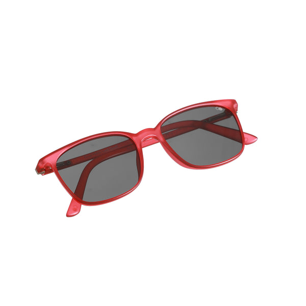 Enrico Enrico Classic Square Sunglasses (Unisex) Red Ice