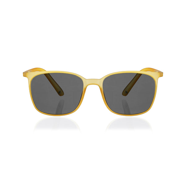 Enrico Enrico Classic Square Sunglasses (Unisex) Yellow Ice