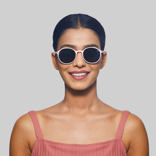 Enrico Enrico Classic Round Sunglasses (Unisex) Pink