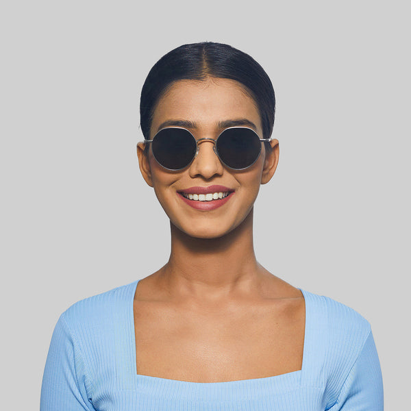 Enrico Enrico Metal Hexagon Sunglasses (Unisex) Gold