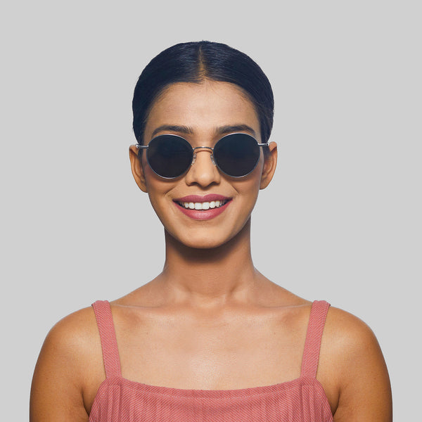 Enrico Enrico Metal Round Sunglasses (Unisex) Gold