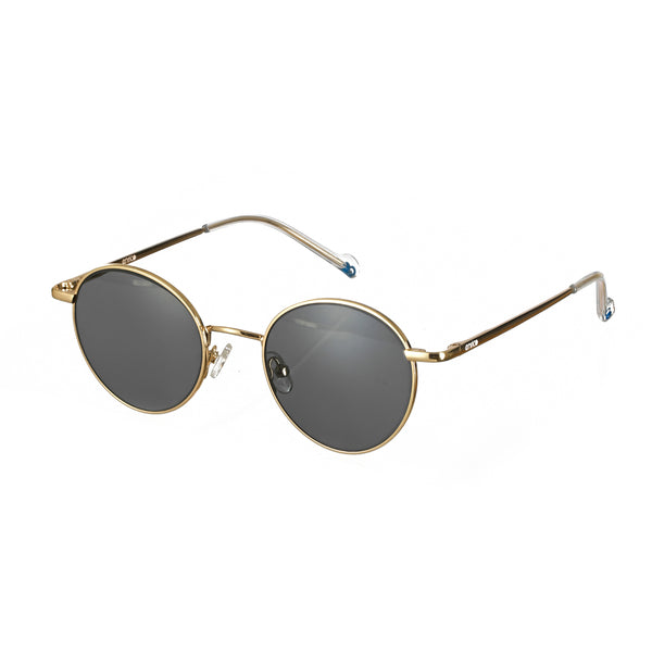 enrico Enrico Metal Round Sunglasses (Unisex) Gold