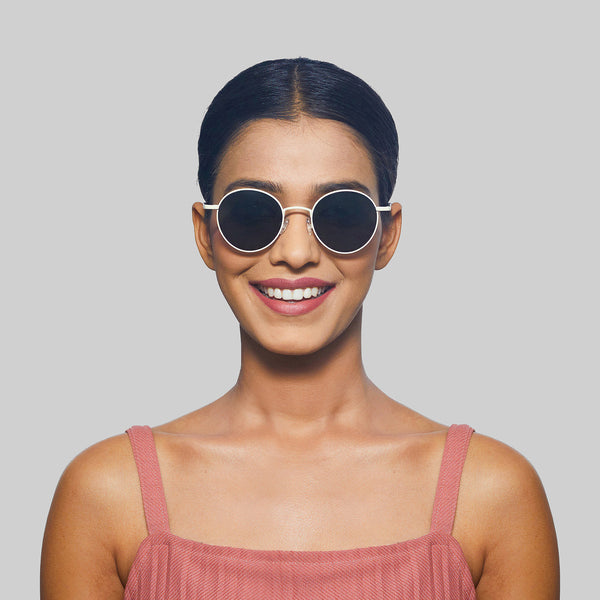 Enrico Enrico Metal Round Sunglasses (Unisex) Red