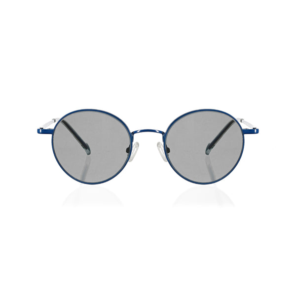 Enrico Enrico Metal Round Sunglasses (Unisex) Silver