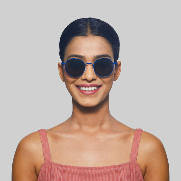 Enrico Enrico Metal Round Sunglasses (Unisex) Silver