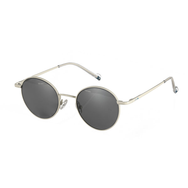 enrico Enrico Metal Round Sunglasses (Unisex) White