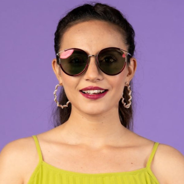 Enrico Fluttersky Sunglass 1078 Burgandy