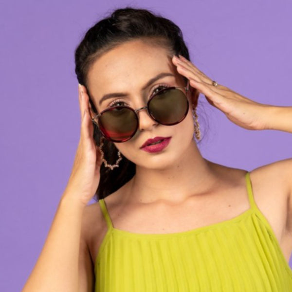 Enrico Fluttersky Sunglass 1078 Burgandy