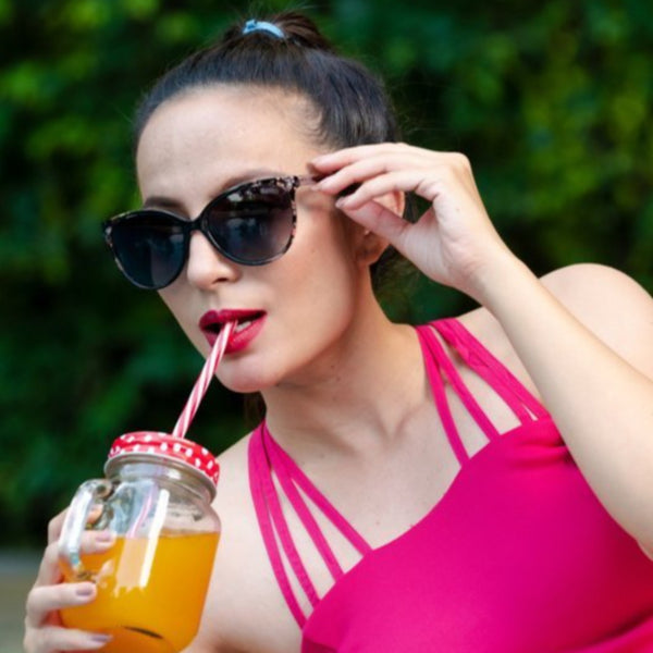 Enrico Lilac Sunglass 3032 Black