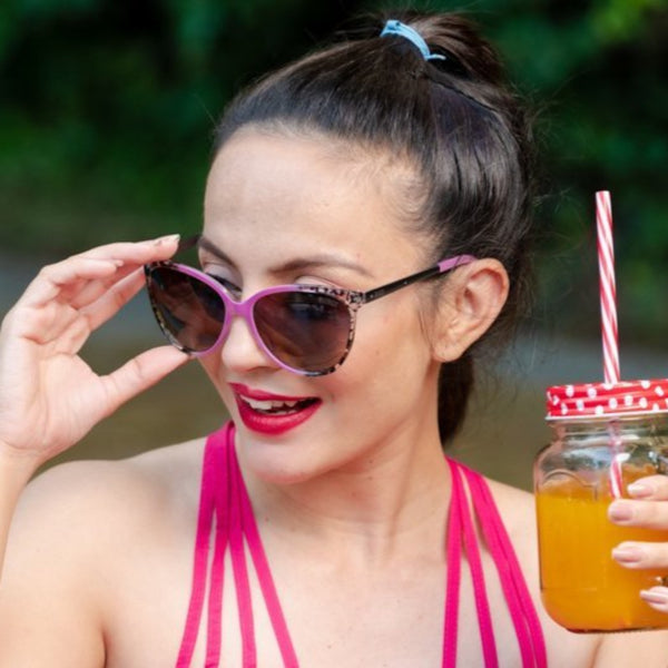 Enrico Lilac Sunglass 3032 Pink