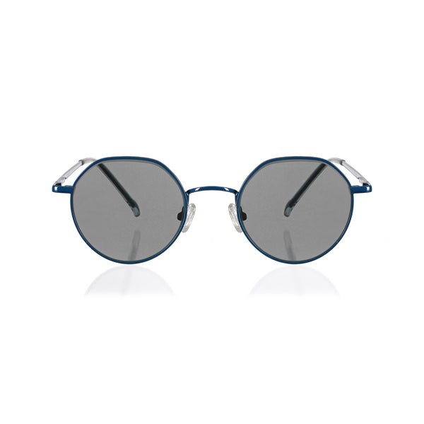 Enrico Enrico Metal Hexagon Sunglasses (Unisex) Silver