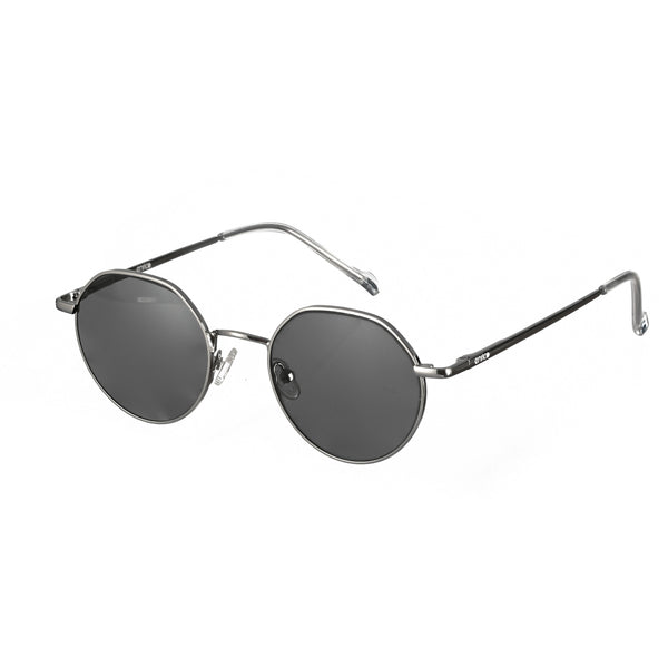 enrico Enrico Metal Hexagon Sunglasses (Unisex) Silver