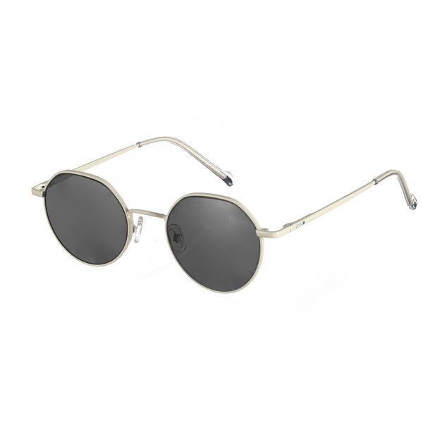 enrico Enrico Metal Hexagon Sunglasses (Unisex) White