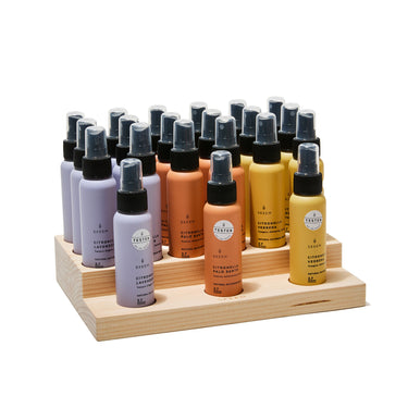 Entryways Aura Citronella Travel Size Body Spray Display & 39 Mini Body Sprays