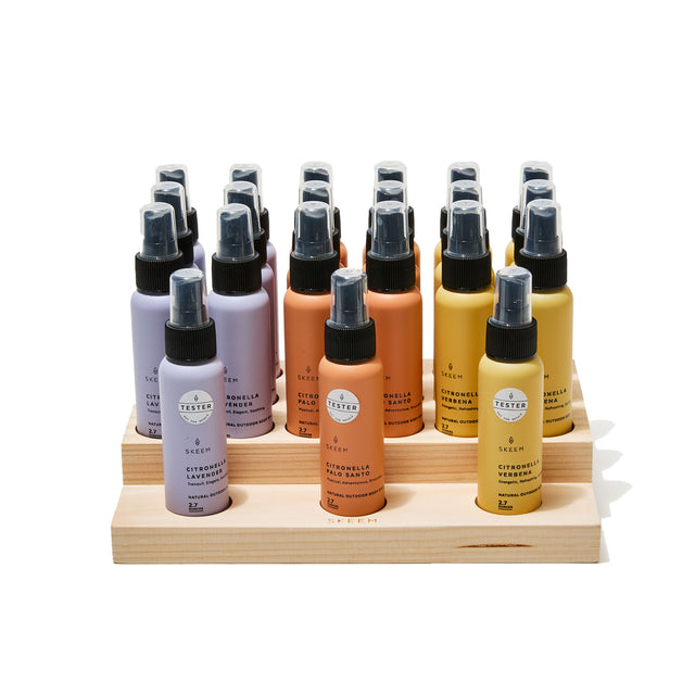 entryways Aura Citronella Travel Size Body Spray Display & 39 Mini Body Sprays