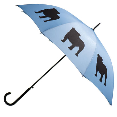 Entryways Blue Umbrella Featuring Black English Bulldog