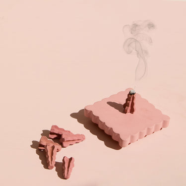 Entryways Cinder Citronella Incense Cones With Burner Salted Lavender