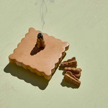 Entryways Cinder Citronella Incense Cones With Burner Yuzu