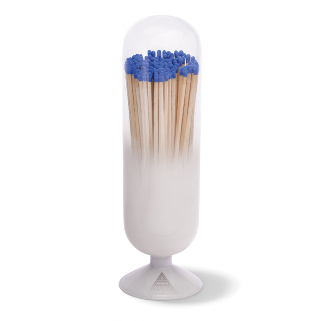 entryways Cloud Fireplace Match Cloche With Blue-Tipped Matches