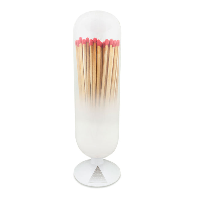 entryways Cloud Fireplace Match Cloche With Red-Tipped Matches