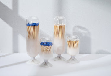 Entryways Cloud Match Cloche With White-Tipped Matches