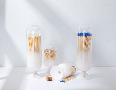 Entryways Cloud Match Cloche With White-Tipped Matches
