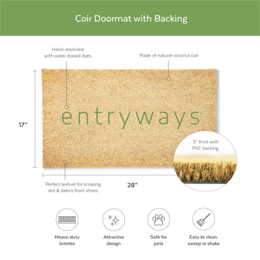 entryways Abstract Amber Doormat 17"x28"
