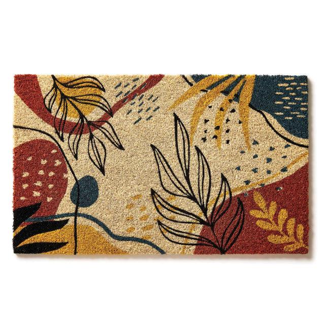 entryways Abstract Amber Doormat 17"x28"
