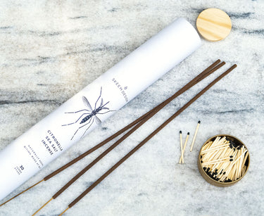 Entryways Citronella Sea Salt Jumbo Incense