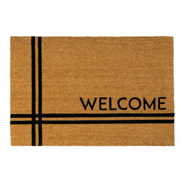 Entryways Crisscross Welcome Doormat