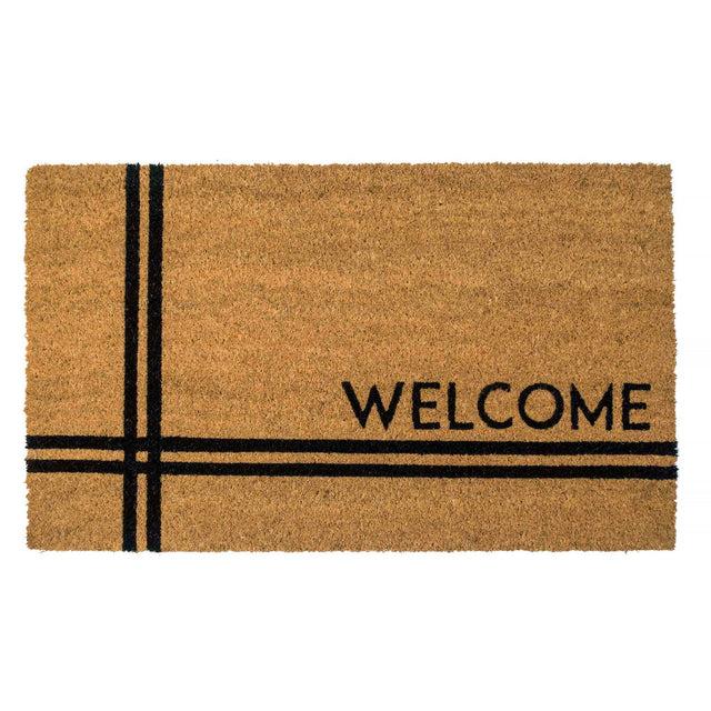 entryways Crisscross Welcome Doormat