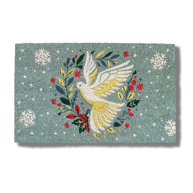 entryways Dove & Holly Doormat 17"x28"