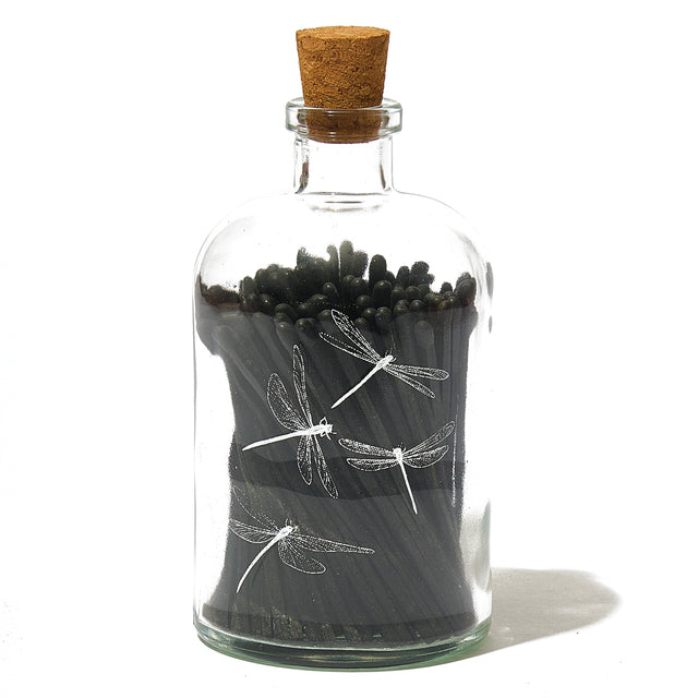 entryways Dragonfly Apothecary Match Bottle