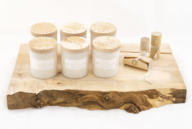 Entryways Dune Sage Print Block Candle