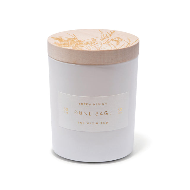 entryways Dune Sage Print Block Candle