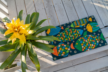 Entryways Fancy Fish Doormat 17"x28"