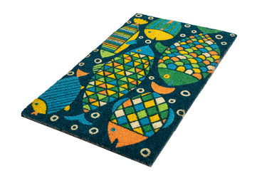 Entryways Fancy Fish Doormat 17"x28"