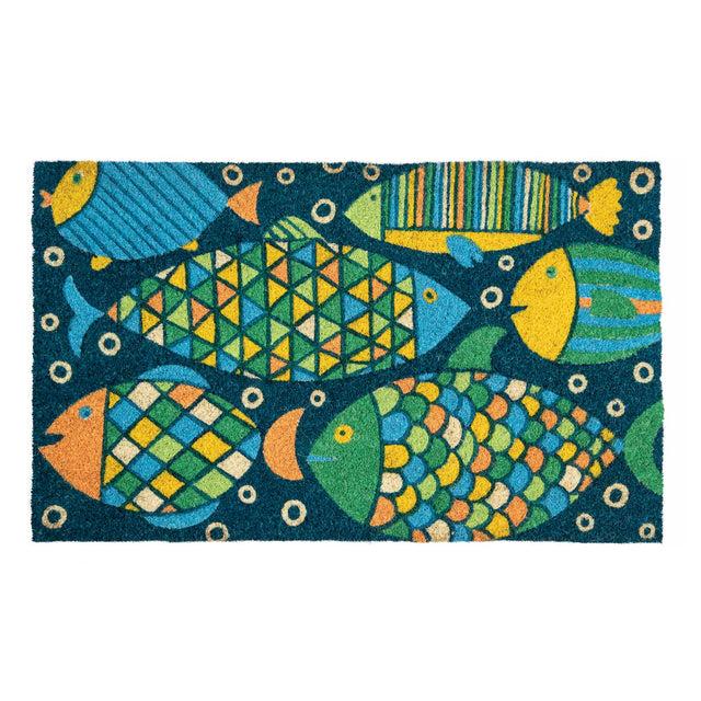 entryways Fancy Fish Doormat 17"x28"