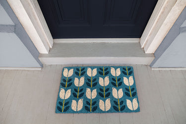 Entryways Handmade Doormat - Birds In Bloom 18"x30"