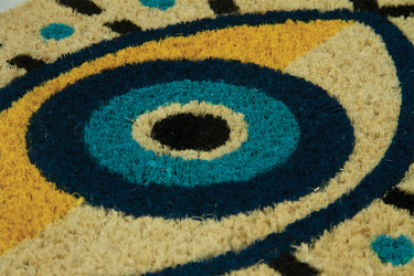 Entryways Handmade Doormat - Evil Eye 18"x30"