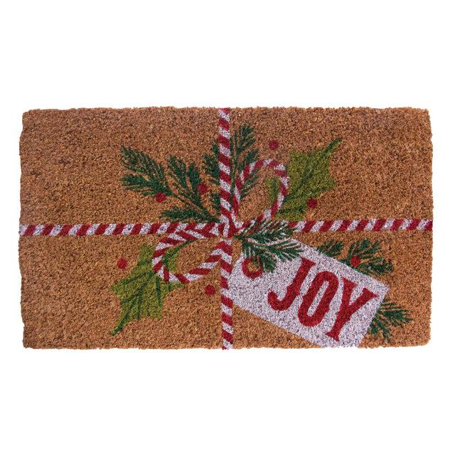 entryways Handmade Doormat - Gift of Joy 18"x30"