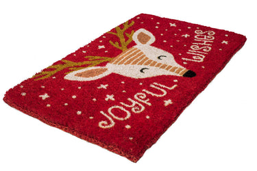 Entryways Handmade Doormat - Joyful Wishes 18"x30"