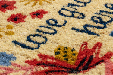 Entryways Handmade Doormat - Love Grows Here 18"x30"