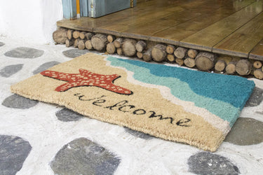 Entryways Handmade Doormat - Starfish Welcome 18"x30"