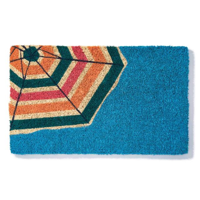 entryways Handmade Doormat - Umbrella Stripes 18"x30"