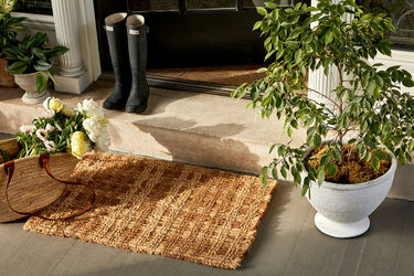Entryways Handwoven Doormat - Plaid