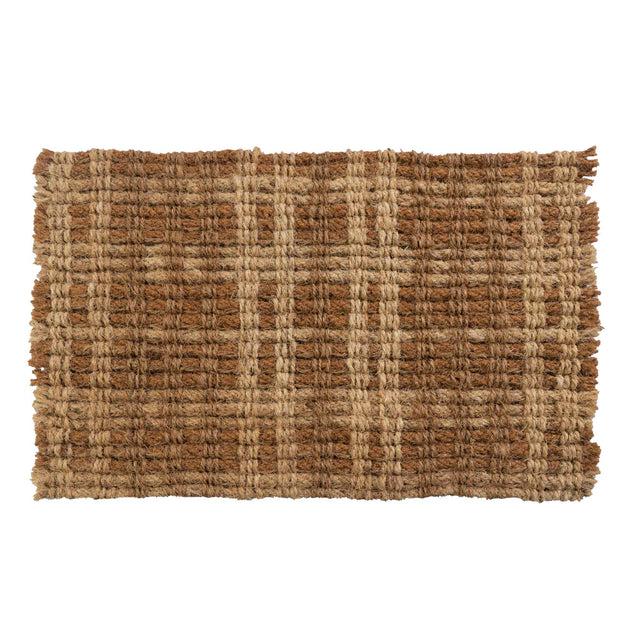 entryways Handwoven Doormat - Plaid
